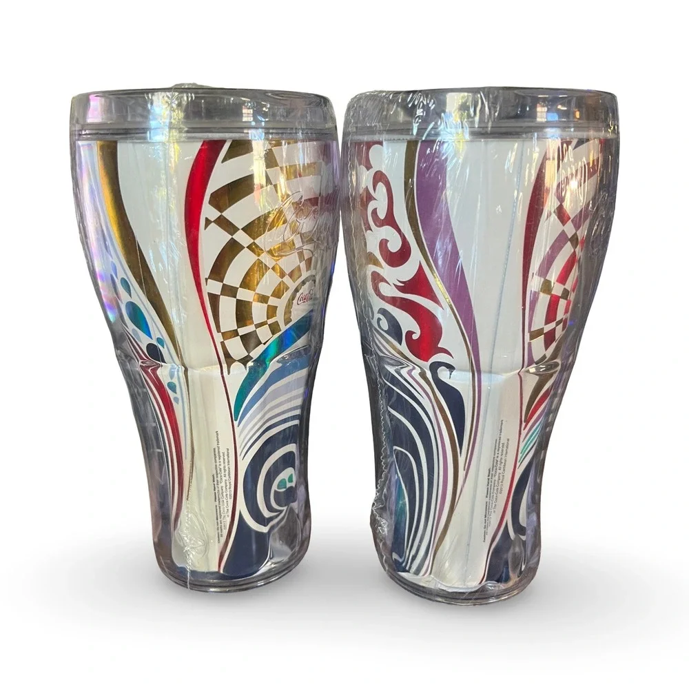 Royal Caribbean Cruise Coke Package Beverage Cup Tumbler Lot of 2 sealed New - Picture 2 of 7